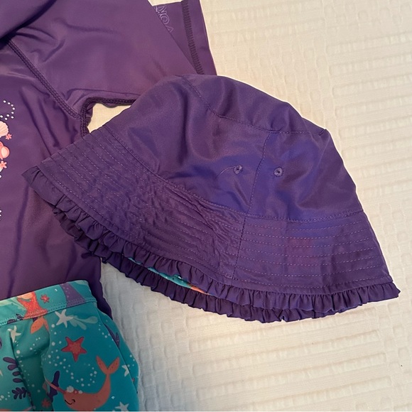 UV Skins swim 2 piece with hat 6 - Picture 2 of 4